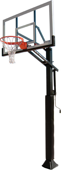 Ironclad™ Gamechanger Series Adjustable Basketball Goal (GC55-LG) 
5" x 5" post & 36" x 60" Glass Backboard Ironclad™ Gamechanger Series Adjustable Basketball Goal (GC55-LG) 
5" x 5" post & 36" x 60" Glass Backboard