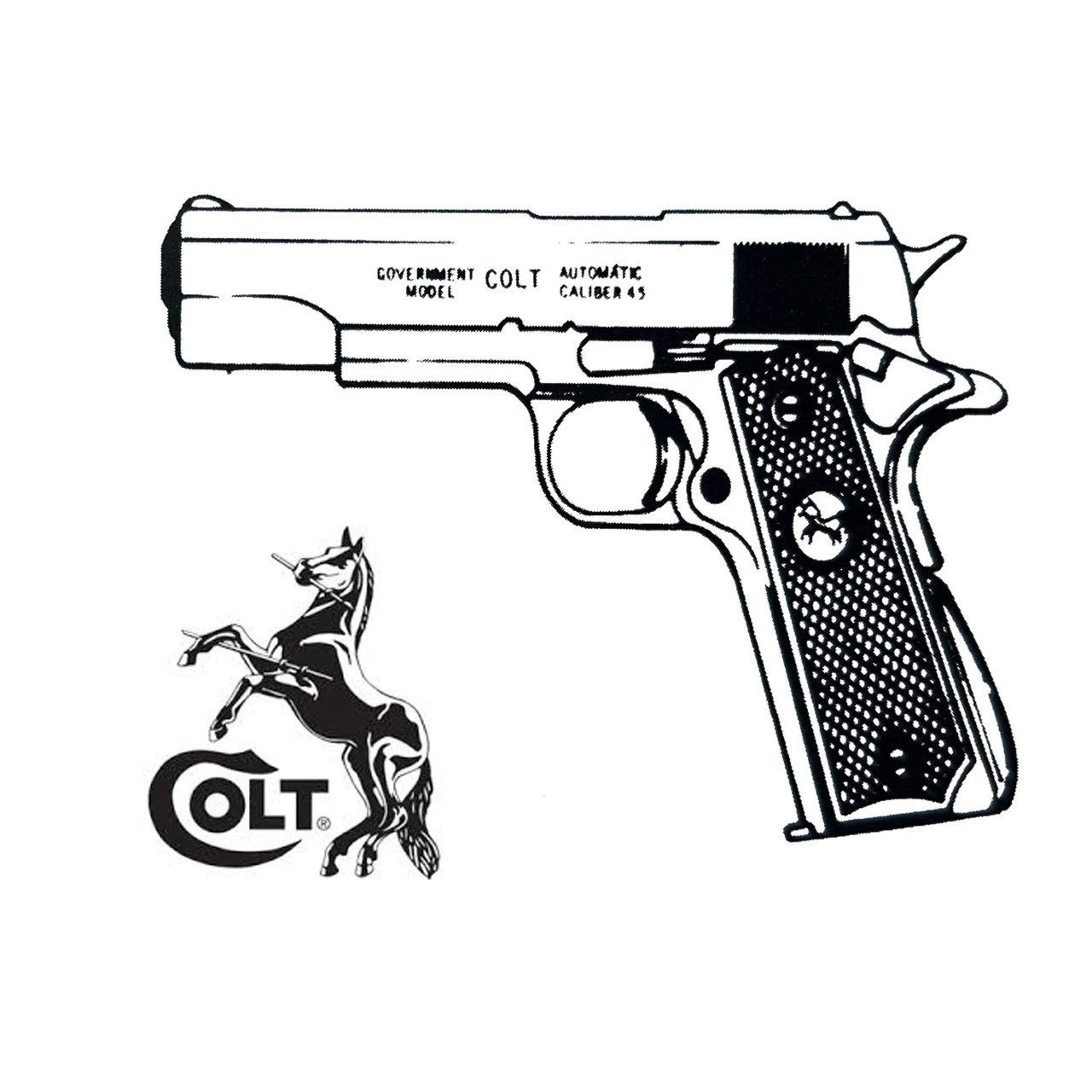 Colt 1911,1991, Government, Commander .45ACP, 7 Rd Magazine Or