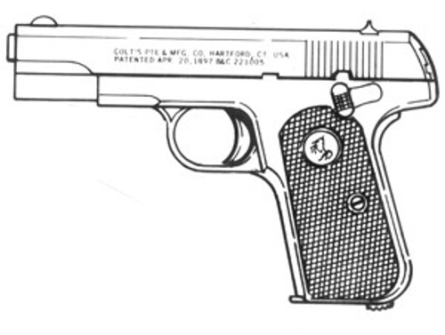Colt Pocket M-1903-1926, .380ACP, 7 Rd Magazine Or Grips