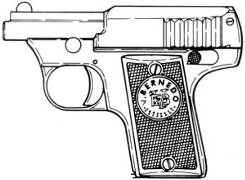 Bernedo - Vest Pocket, .25ACP, 7 Rd Magazine Or Grips: