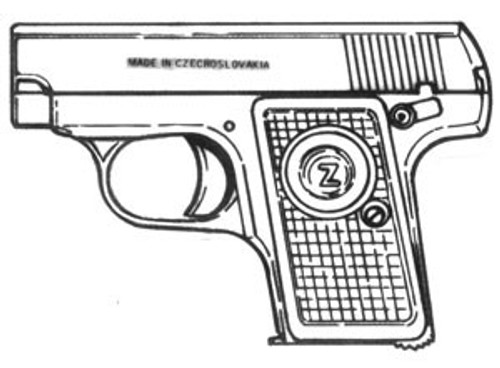 Z Vest Pocket, .25ACP, 6 Rd Magazine Or Grips