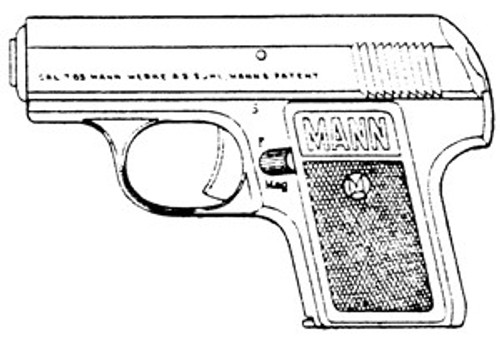 Mann Pocket Model, .32ACP, 5 Rd Magazine Or Grips Mann Pocket Model, .32ACP, 5 Rd Magazine Or Grips