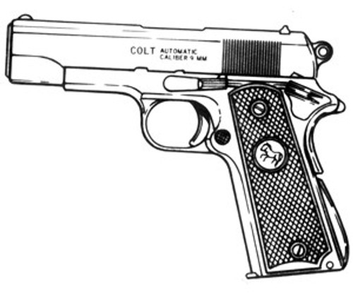 Colt Commander, 9MM, 9 Rd Magazine Or Grips Colt Commander, 9MM, 9 Rd Magazine Or Grips