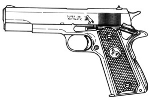 Colt, .38 Super, 8 Or 10 Rd Magazine Or Grips Colt, .38 Super, 8 Or 10 Rd Magazine Or Grips