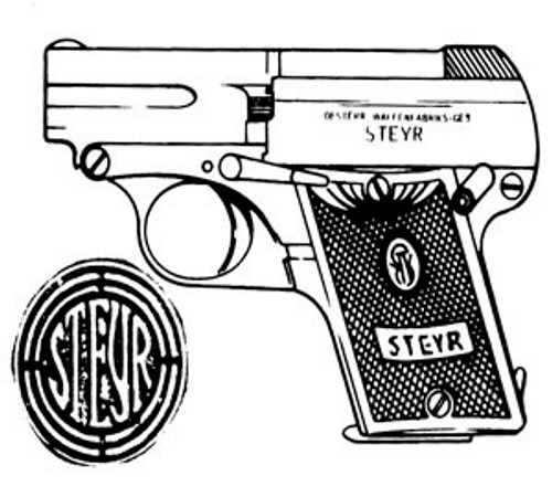 Steyr 1909, .25ACP, 6 Rd Magazine Or Grip Steyr 1909, .25ACP, 6 Rd Magazine Or Grip
