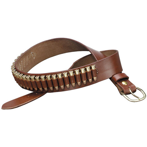 #100 Heavy Saddle Leather Pistol Cartridge Belt