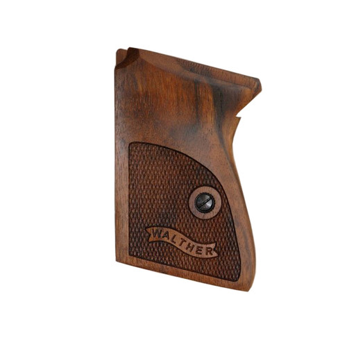 Walther PPK Wood Grips (Checkered With Logo) Walther PPK Wood Grips (Checkered With Logo)