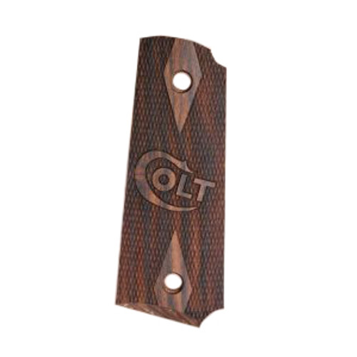 Colt 1911 Wood Grips (Checkered With Logo) Colt 1911 Wood Grips (Checkered With Logo)