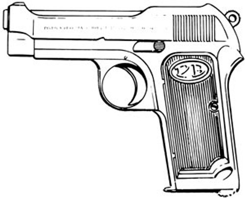Beretta 1923, 9MM, 8 Rd: Beretta 1923, 9MM, 8 Rd: