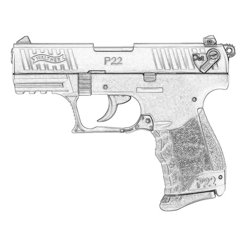 Walther P22 22LR 10 Rd W/Finger Rest Walther P22 22LR 10 Rd W/Finger Rest