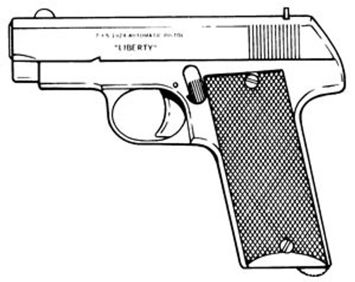 Liberty 1924, .32ACP, 8 Rd: Liberty 1924, .32ACP, 8 Rd: