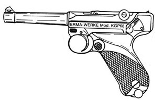 Erma KGP 68A, .380ACP, 5 Rd: Erma KGP 68A, .380ACP, 5 Rd: