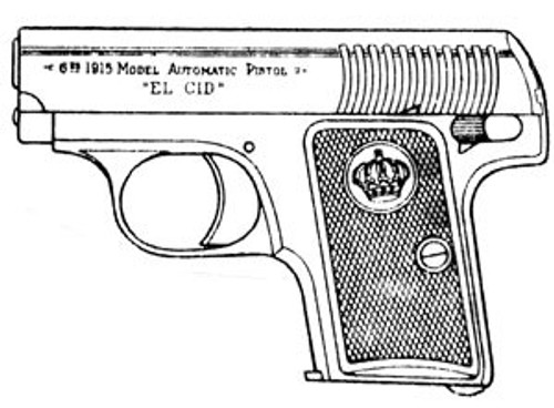 El Cid 1915, .25ACP, 6 Rd: