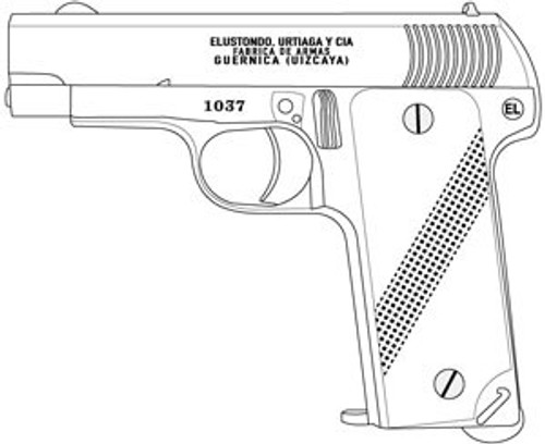 Elustondo Y Urtiaga Pocket, 32ACP, 9 Rd: