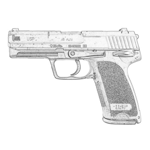 H&K USP 45ACP 10 Rd W Ext Factory Magazine: H&K USP 45ACP 10 Rd W Ext Factory Magazine: