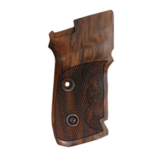 Cz 82/83 Wood Grips With Finger Grooves Checkered Cz 82/83 Wood Grips With Finger Grooves Checkered