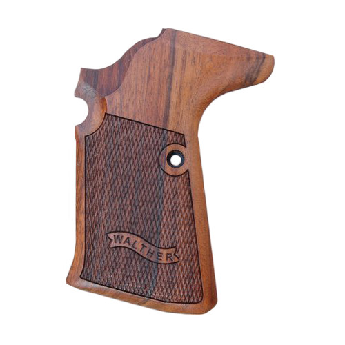 Walther P5 Compact W/ Side Mag Release Wood Grips Checkered With Logo Walther P5 Compact W/ Side Mag Release Wood Grips Checkered With Logo