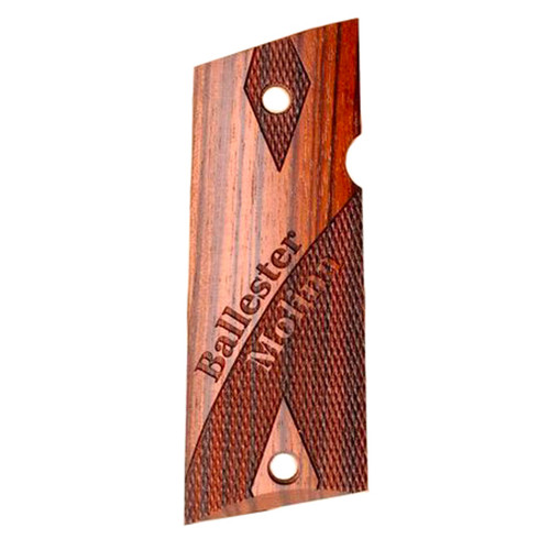Ballester Molina Wood Grips Checkered With Logo Ballester Molina Wood Grips Checkered With Logo