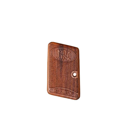 Browning Baby Wood Grips (Checkered With Logo) Browning Baby Wood Grips (Checkered With Logo)