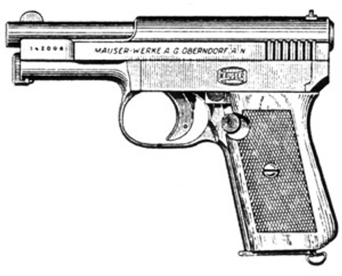 Mauser 1910 - 1934, .25ACP, 9 Rd: Mauser 1910 - 1934, .25ACP, 9 Rd: