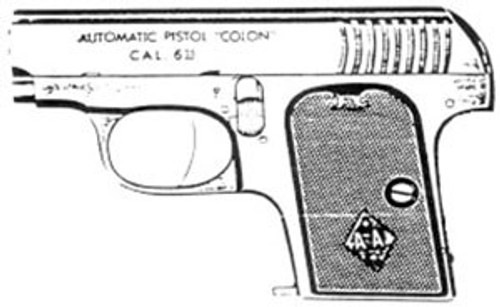 Colon Vest Pocket, .25ACP, 7 Rd: