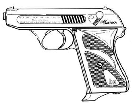 Heckler & Koch Model HK4, .380ACP, 7 Rd: Heckler & Koch Model HK4, .380ACP, 7 Rd: