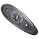 Buttplate W/Quail & Spur (4 5/8" X 1 17/32")