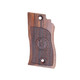 Star CU Wood Grips (Checkered With Logo)