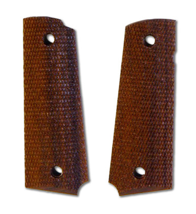 Poignées KSD Colt 1911 En Noyer Pierré - Compatibles Ambicut - Neuf Sous Blister
