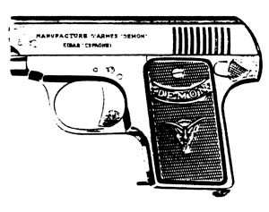 Pistol Demon 置物 約25cm Demon Vp, .25ACP: - Triple K - Live Store
