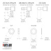 Push-Push Pot for PCB Terminal  / Metric Shaft