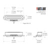 Hot Rail Blade Single Sized Humbucker Pickups / Ceramic
