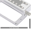 Flat Metal Humbucker Mounting Ring / HBLM