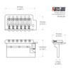 6-Point Tremolo Block Saddle