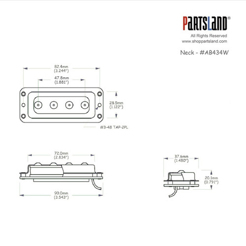 Rickenbacker style 4-string Bass Pickups Rickenbacker style 4-string Bass Pickups
