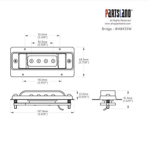 Rickenbacker style 4-string Bass Pickups Rickenbacker style 4-string Bass Pickups