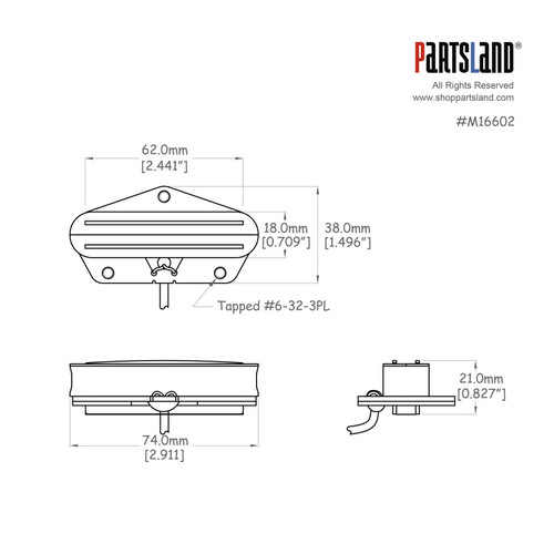 Hot Rail Blade Tele Bridge Pickup/ Ceramic Hot Rail Blade Tele Bridge Pickup/ Ceramic