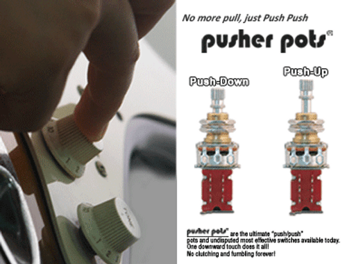 Push-Push Pot for PCB Terminal / Inch Shaft