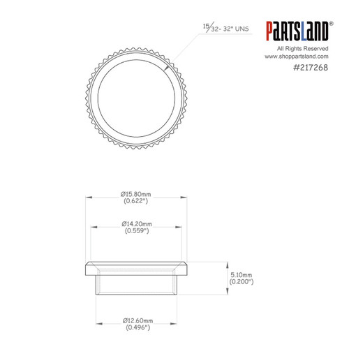 15/32"-32 Deep Thread Round Long Nut Set