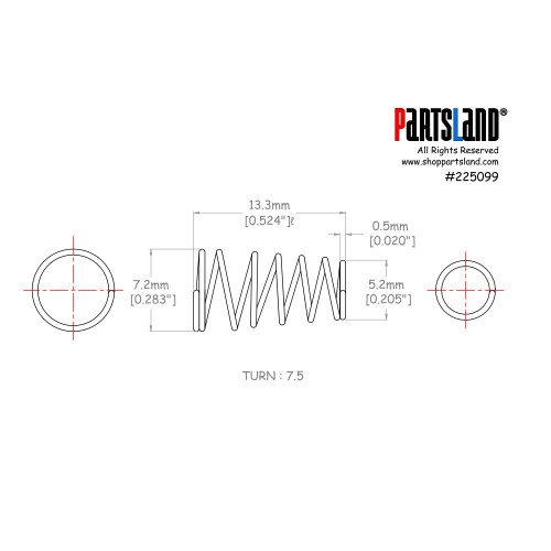 Single Pickup Mounting Spring Set