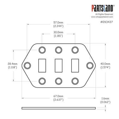 Jaguar® Style Slide Switch Plate