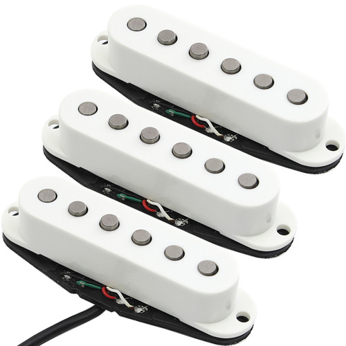 Noiseless Stacked Single coil Pickups / Alnico 5