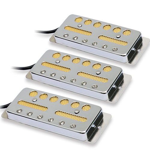Vintage Teisco Style Gold Foil Guitar Pickups / Alnico 5