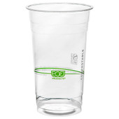 24oz GreenStripe Compostable Clear Cold Cup