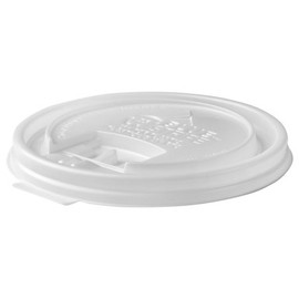 10-20oz BlueStripe™ Dual-Temp Hot Cup Lid, White