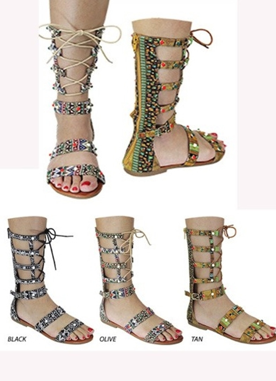 Ruth - Black women's leather gladiator sandal – Holysouq - Handmade Leather  Creations