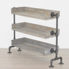 Industrial Pipe and Wood Shoe Rack | Shoe Organizer | Free Standing Shoe Rack | Shoe Storage | Wood Shelving Display