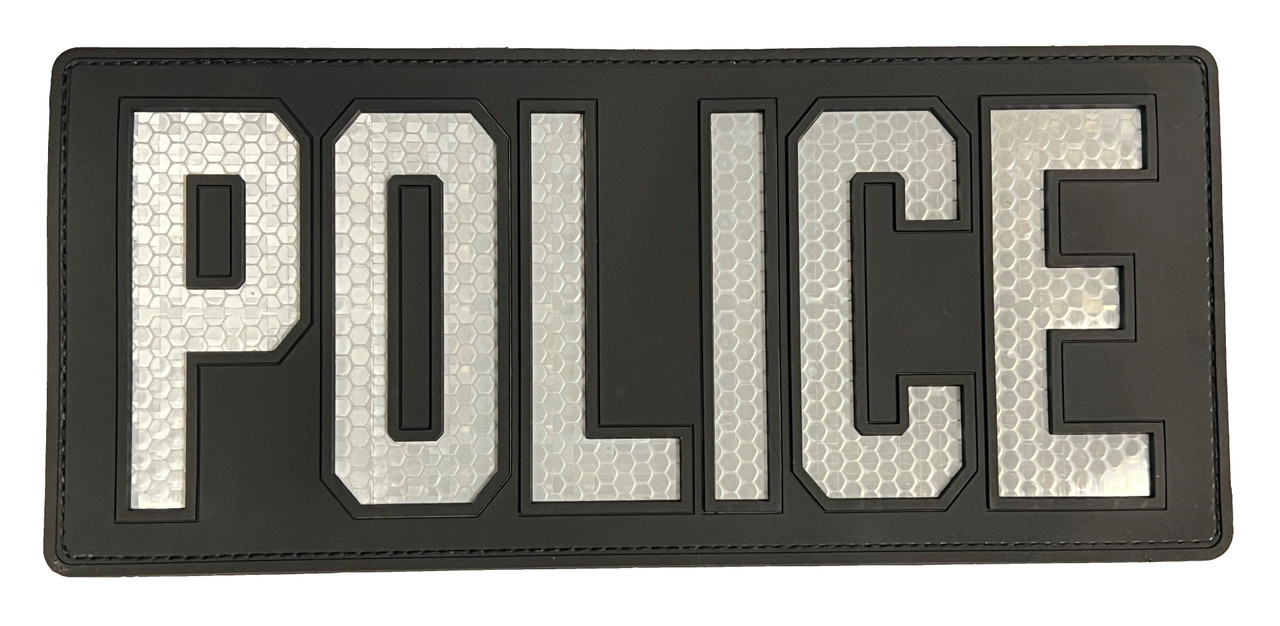 実アメリカ州警察STATE POLICEリフレクター PVC パッチ 今週末まで実物アメリカ州警察STATE POLICEリフレクター PVC