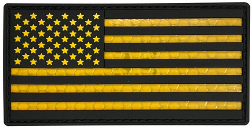 Combat Swag™ Reflective PVC Patch -  USA Flag