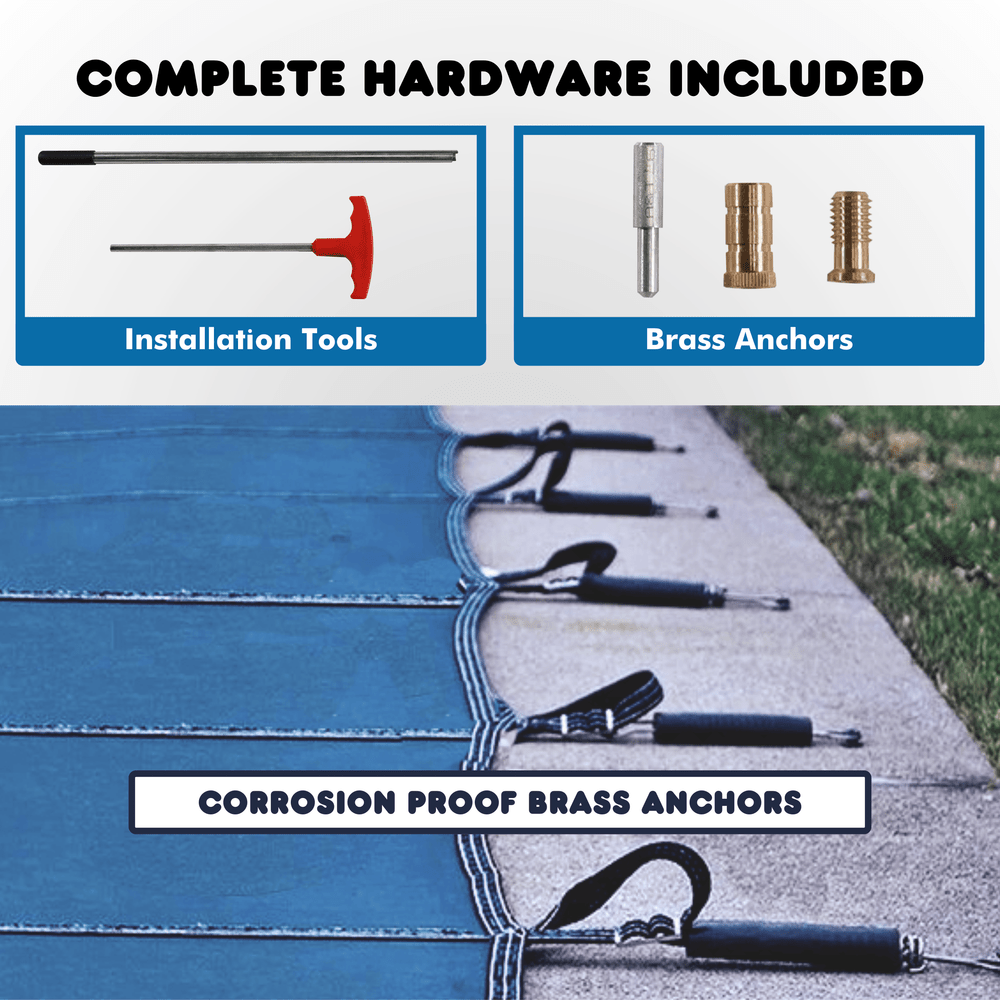 "Gorilla" Custom Mesh and Solid Safety Covers for Inground Pools